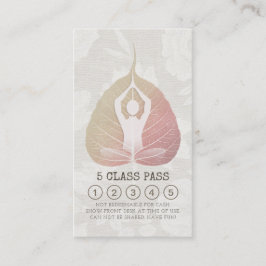 Yoga Studio Class Pass Meditation Pose Bodhi Löv Lojalitetskort