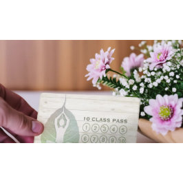 Yoga Studio Class Pass Meditation Pose Bodhi Löv Lojalitetskort