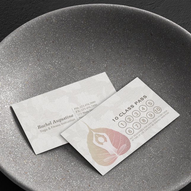 Yoga Studio Class Pass Meditation Pose Bodhi Löv Lojalitetskort (Skapare uppladdad)