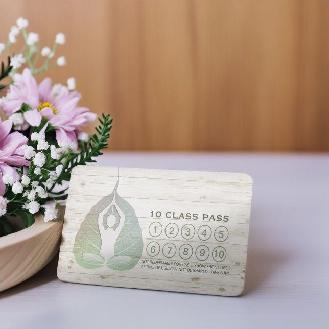 Yoga Studio Class Pass Meditation Pose Bodhi Löv Lojalitetskort (Skapare uppladdad)