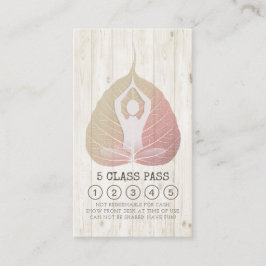 Yoga Studio Class Pass Meditation Pose Bodhi Löv Lojalitetskort
