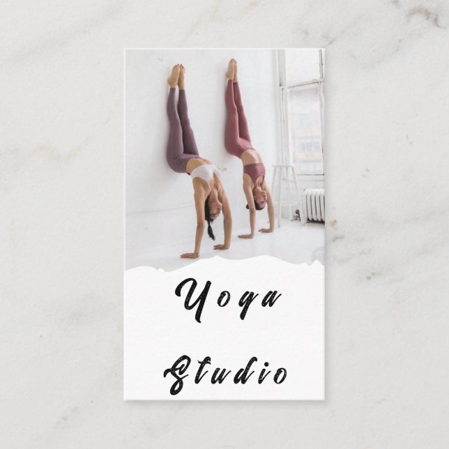 Yoga Studio Lärare Utbildning Affärs Kort (Framsida)