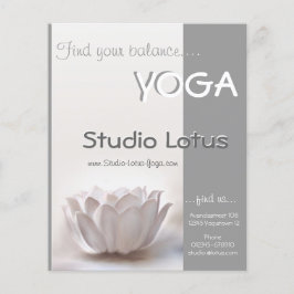 Yoga studio lotus marknadsföringsflygare flygblad