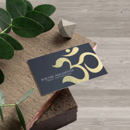Yoga Studio Meditation Instructor Life Coach OM Visitkort