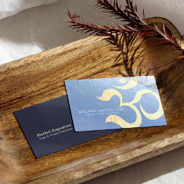Yoga Studio Meditation Instructor Life Coach OM Visitkort