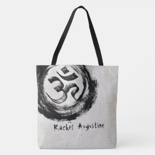 YOGA Studio Meditation Instructor OM och ZEN-symbo Tygkasse