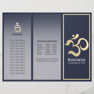 Yoga Studio Meditation Instructor OM signering, tr