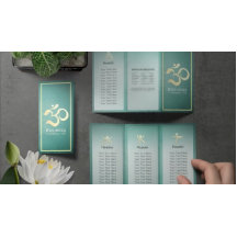 Yoga Studio Meditation Instructor OM signering, tr