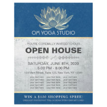 YOGA Studio Meditation Instructor Open House Lotus
