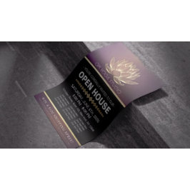 YOGA Studio Meditation Instructor Open House Lotus Reklamblad