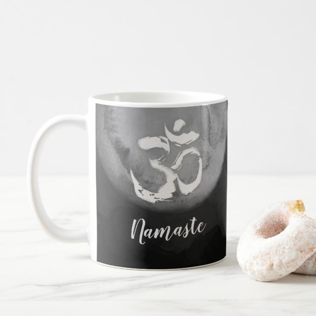 Yoga Studio Meditation Instructor Reiki Master OM Kaffemugg (Med munk)