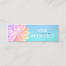 YOGA Studio Meditation-instruktor Colorful Mandala Mini Visitkort