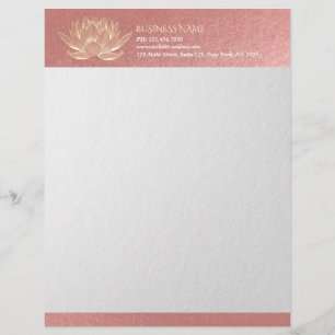 YOGA Studio Meditation Reiki-instruktor Guld Lotus Brevhuvud