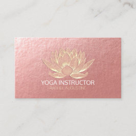 YOGA Studio Meditation Reiki-instruktor Guld Lotus Tidsbeställning Kort