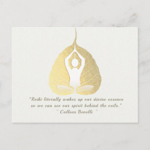 Yoga Studio Meditations Instruktör Citat Bodhi Lea Vykort