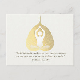 Yoga Studio Meditations Instruktör Citat Bodhi Lea Vykort