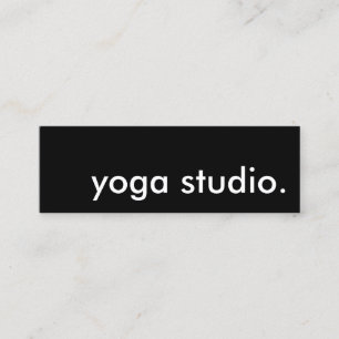 Yoga studio. mini visitkort