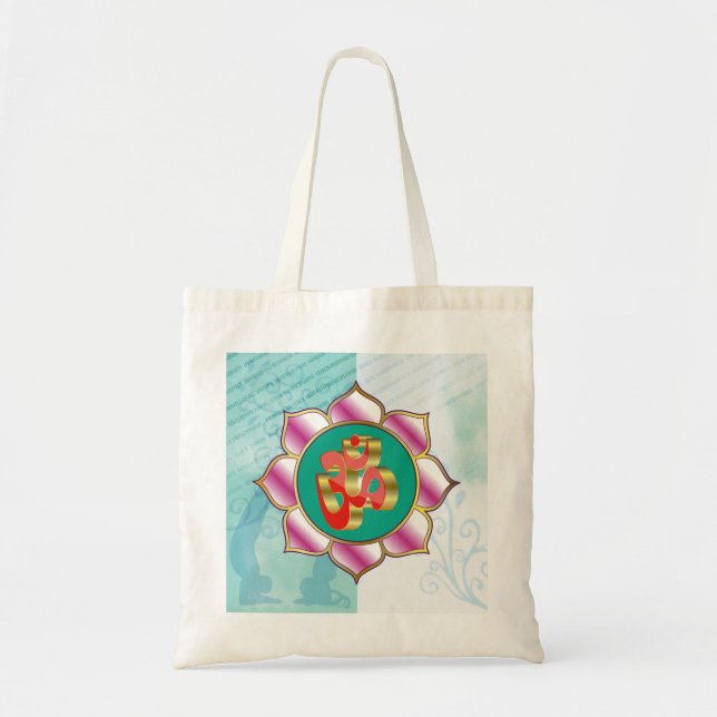 Yoga Studio OM - tryckt bag Tygkasse (Framsidan)