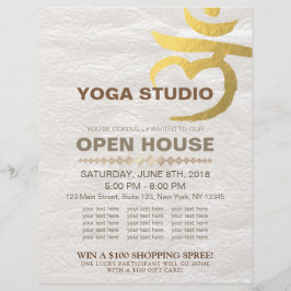 YOGA Studio Open House Meditation Root Chakra-teck Reklamblad