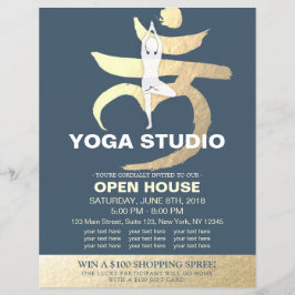 YOGA Studio Open House Meditation Root Chakra-teck Reklamblad