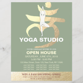YOGA Studio Open House Meditation Root Chakra-teck Reklamblad