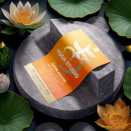 YOGA Studio Open House Meditation Root Chakra-teck Reklamblad
