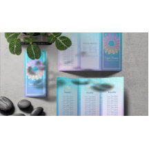 Yoga Studio Tri-Fold Brochure Lotus Blommigt Manda