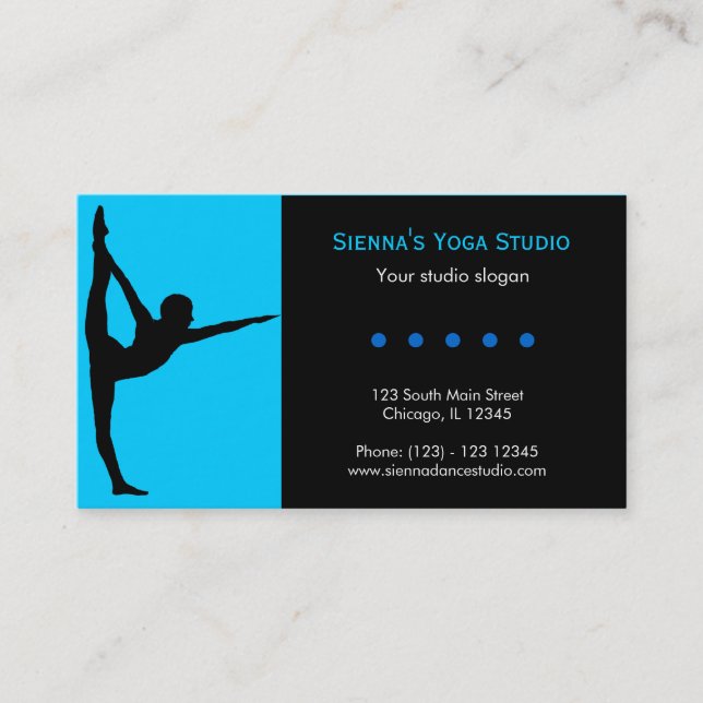 Yoga Studio Visitkort (Framsida)