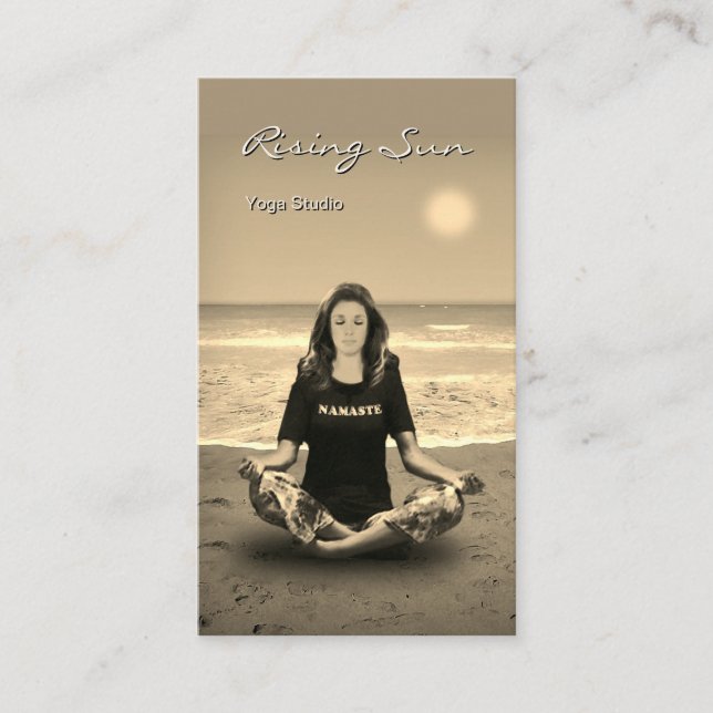Yoga Studio Visitkort (Framsida)