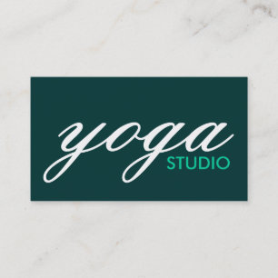 yoga studio visitkort