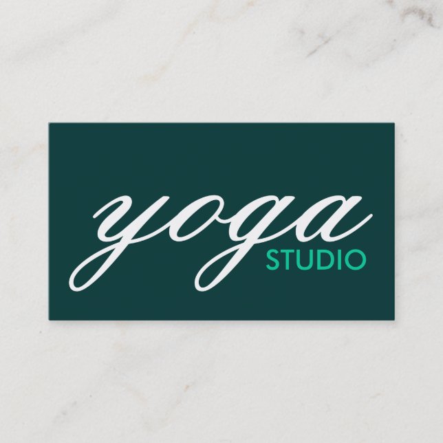 yoga studio visitkort (Framsida)