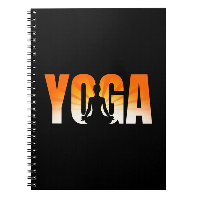 Yoga Sunshine Anteckningsbok (Framsidan)
