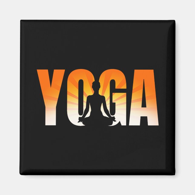 Yoga Sunshine Magnet (Framsidan)
