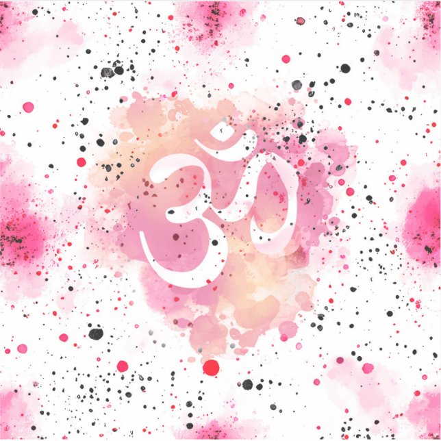 Yoga symbol OMMM Klistermärken (Framsida)