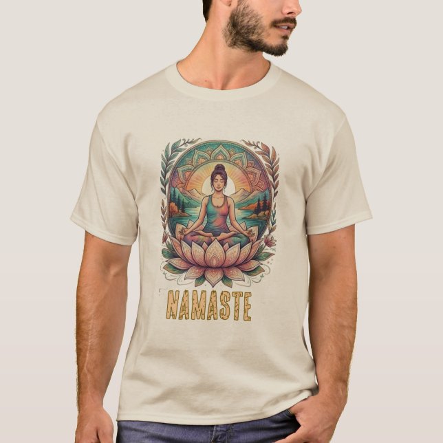Yoga T-shirt för män (Framsida)