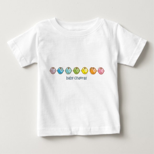 Yoga talar Baby : All Baby Chakras T Shirt (Framsida)