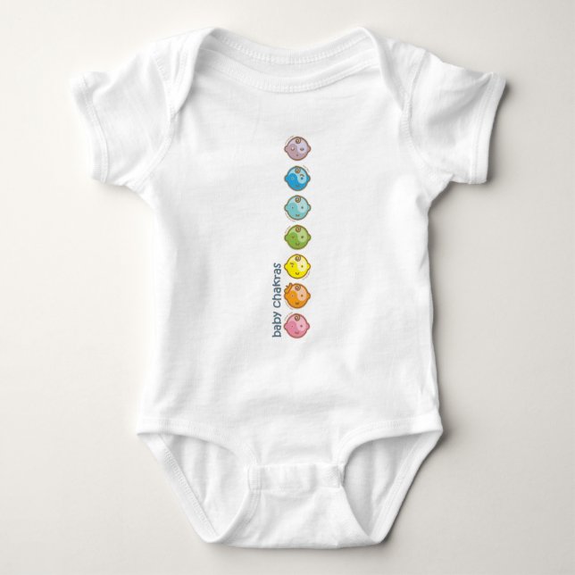 Yoga talar Baby : All Baby Chakras T Shirt (Framsida)