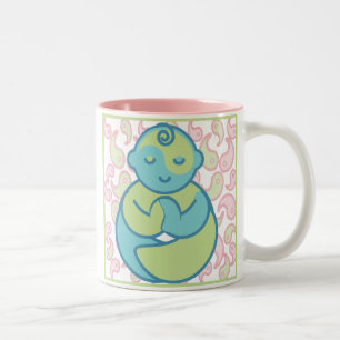 Yoga talar babyen: Paisley Yogababy Två-Tonad Mugg