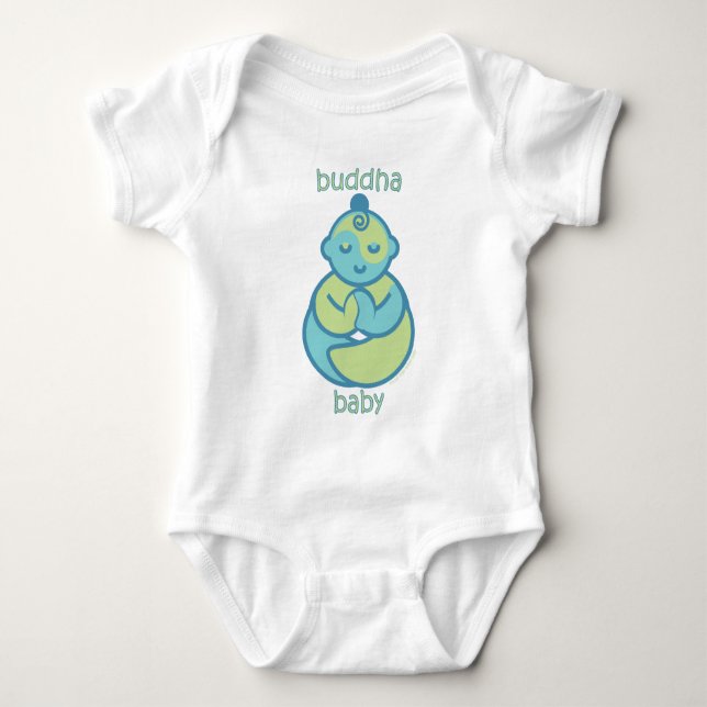 Yoga Taleak Baby : Blue Buddha Baby Tröja (Framsida)