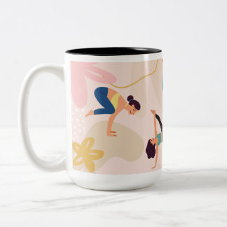 Yoga Tea Mug Två-Tonad Mugg