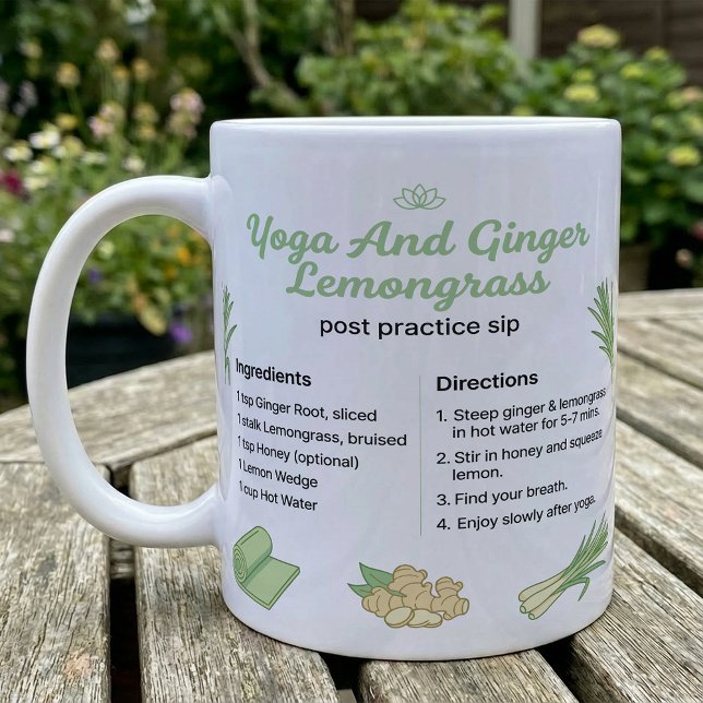 Yoga Tea Recipe Ginger Lemongrass Kaffemugg (Skapare uppladdad)