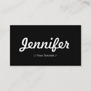 Yoga Teacher - minimal enkel koncis Visitkort