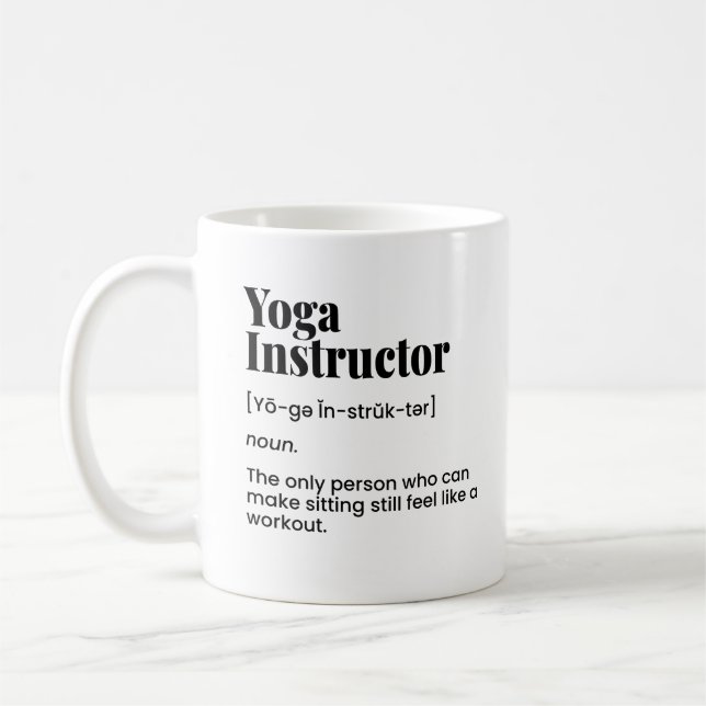 Yoga Teacher,Yoga Instructor,Yoga Class Kaffemugg (Vänster)