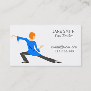 Yoga Teacher Yoga-snyggt Visitkort
