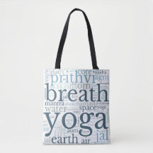 Yoga Terms Tunnelbanan Art Tote Bag