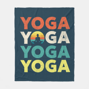 Yoga-textdesign Fleecefilt