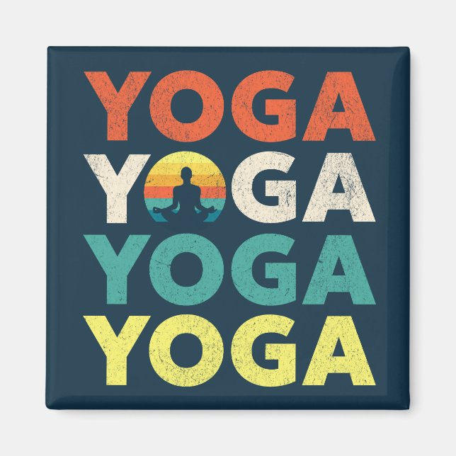 Yoga-textdesign Magnet (Framsidan)