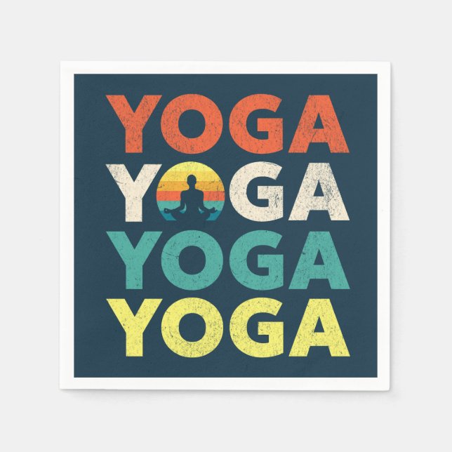Yoga-textdesign Pappersservett (Framsidan)