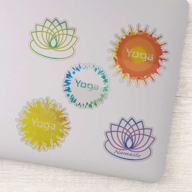 Yoga ThBäste Sticker-uppsättning Klistermärken (Detalj)