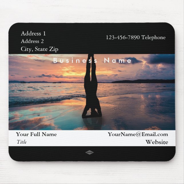 Yoga Theme Promotional Photo Mousepad Musmatta (Framsidan)